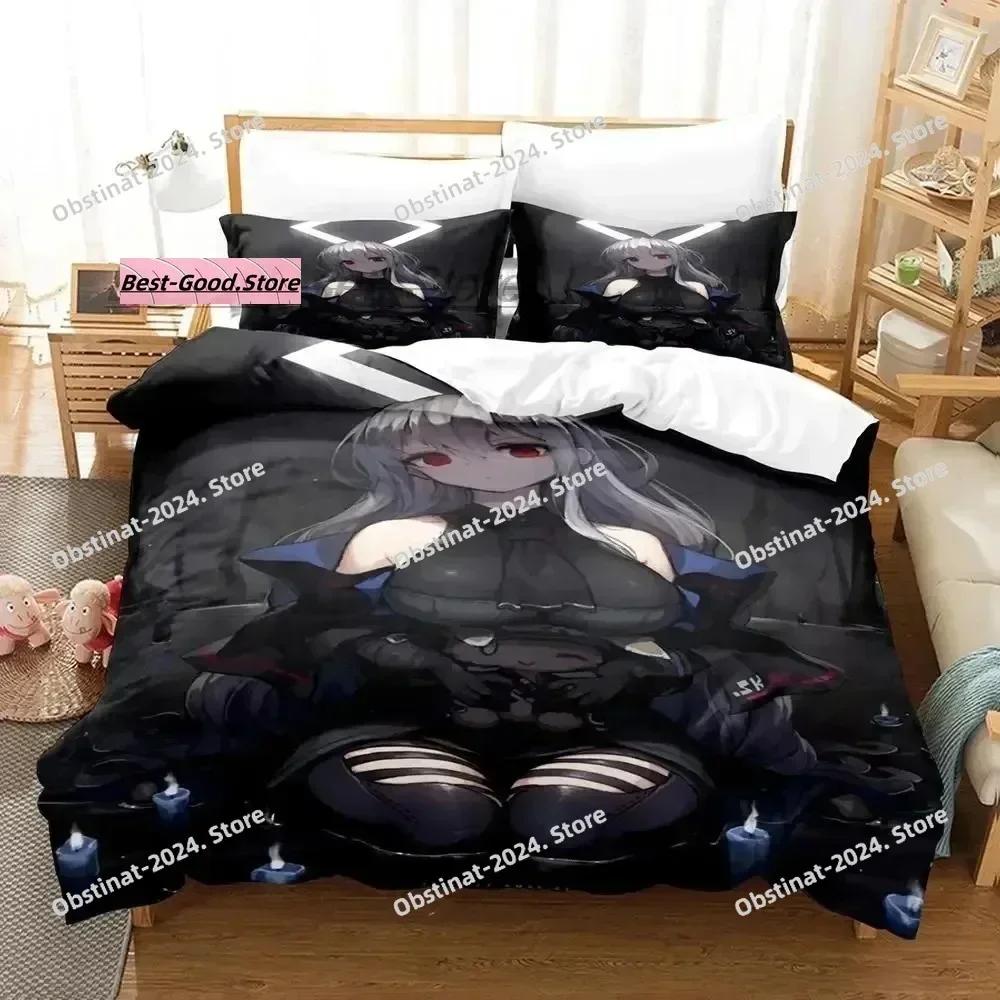 Arknights Bedding Set Printed Single Comforter Quilt Bed Duvet Cover Pillow Case 3 Pieces Sets Kids Adult Size Game Anime Kawaii