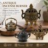Hollow Out Cap Incense Censer Chinese Style Three Legged Stove New Incense Burner  Home Decoration