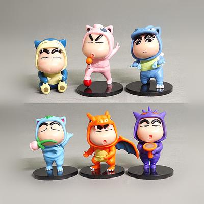 1 Set Nohara Shinnosuke Freizeit Shinnosuke Denken Hinlegen Anime Crayon Shin-Chan Sammelfiguren Modell Spielzeug Geschenk Ornamente