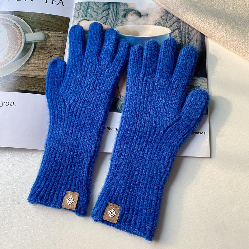 2022  Touch Screen Winter Gloves For Women Cashmere Mittens Ladies Fashion  Knitted  Warm Hand  Gloves