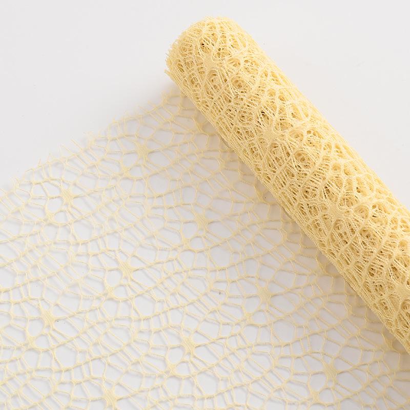 Flower Packing Mesh Fabric, Classic Rose Bouquet DIY Material, Large Hole Jacquard Floral Wrapping Net