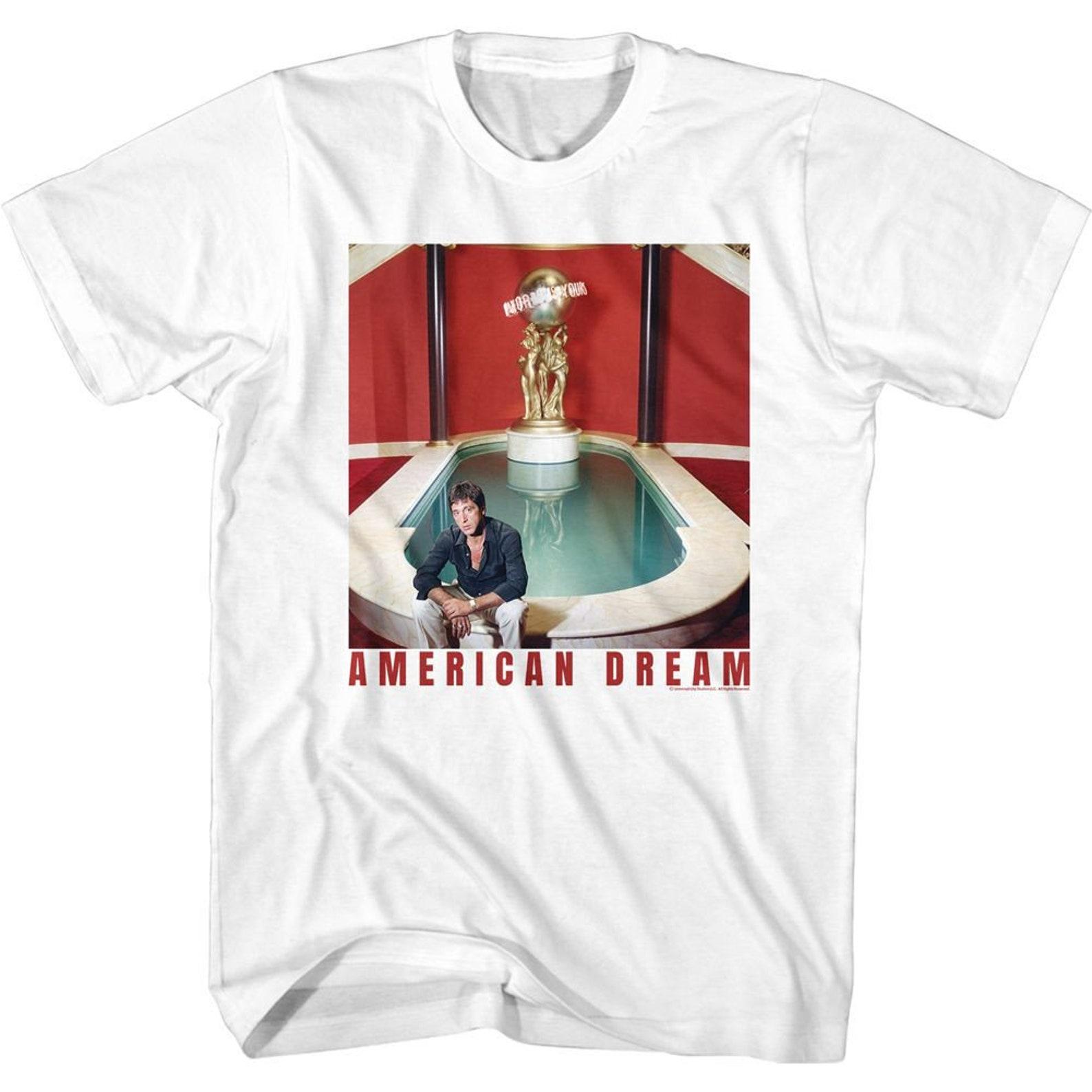 Scarface A Dreamer White Adult T-Shirt M