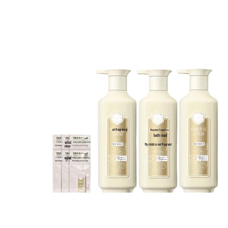 Sansheng Hua Gardenia Jasmine Essential Oil Fragrance Shower Gel 3-Pack