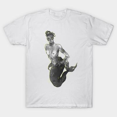 Dámské tričko Mořská panna Harajuku potisk Kawaii tričko Léto Krátký rukáv Dámské tričko Top