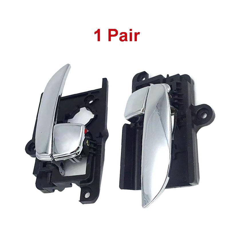 Left/Right Car Interior Door Handle Silver Inside Handles for Hyundai Elantra HD 2008-2016 Auto Parts 82610-0Q000 82620-0Q000