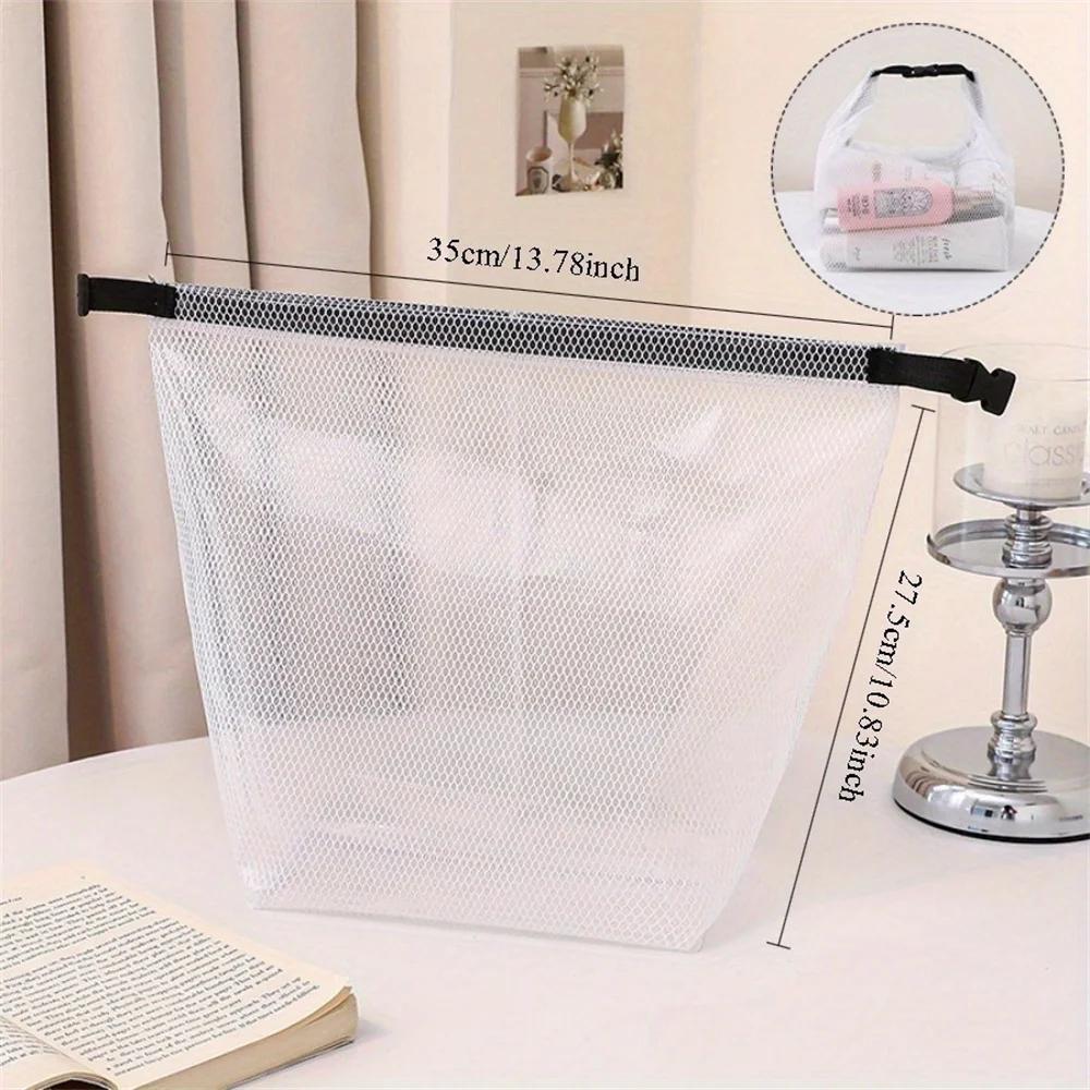 Large Capacity Waterproof Storage Bag for Fitness Clothing Swimming and Toiletries Stylish Drawstring Pouch for Men and Women