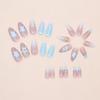 24pcs Flower Starburst False Nails French Nail Tips Manicure Press On Nails  DIY