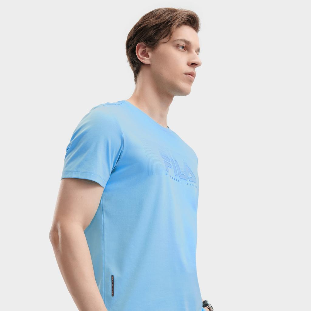 New FILA SS24 T Shirt Men's Tiffany Blue F11M422108FLB