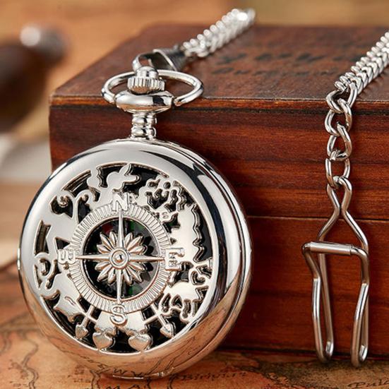Yousheng Compass Pocket Watch Vintage Waist Chain Clear Texture Positioning Relief Outdoor Activities Outdoor Compass Outdoor Supplies