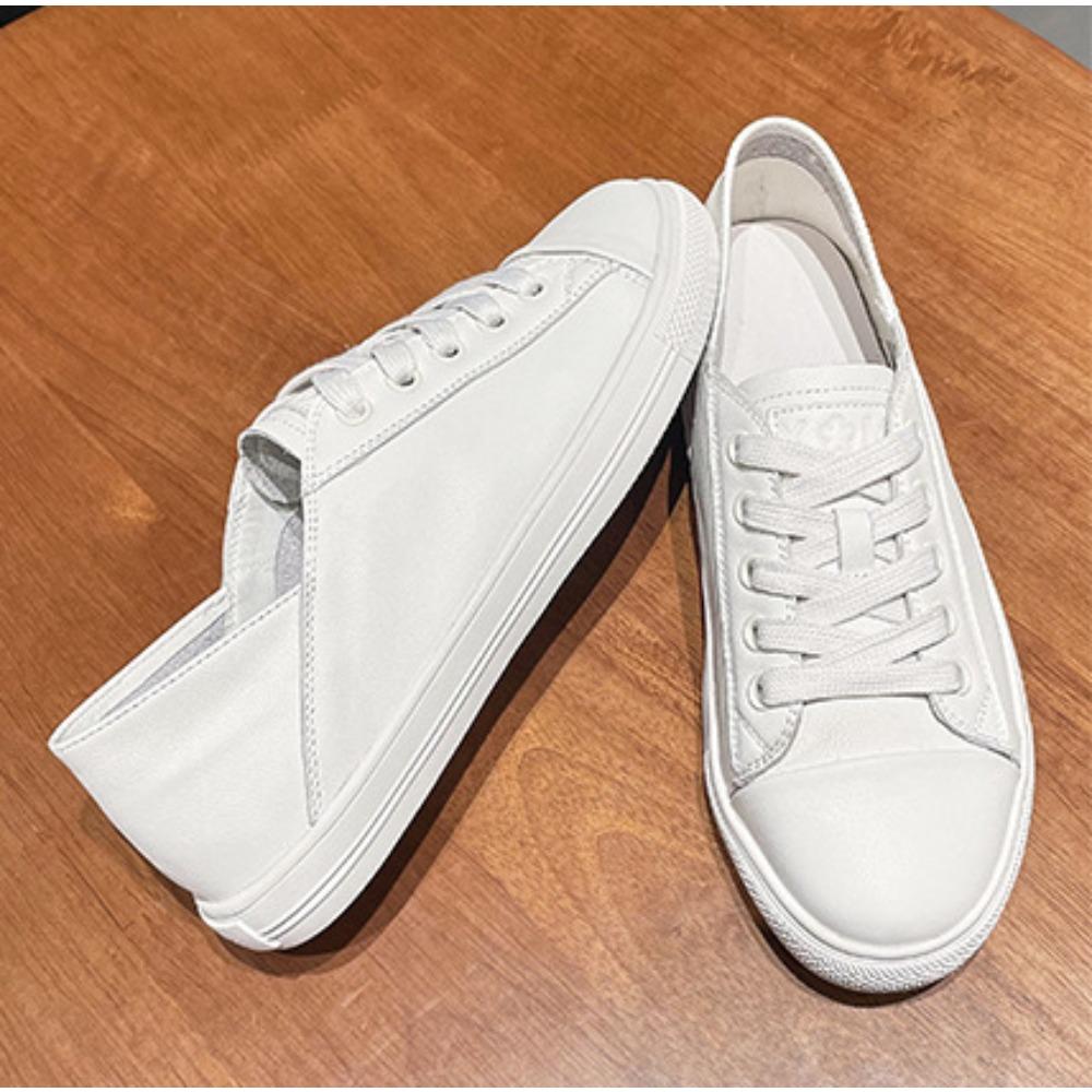 Flat Shoes for Women Spring and Autumn Summer New Lace Up Women's Shoes Low Cut Casual Board Shoes Flat Shoe Womens Sneakers