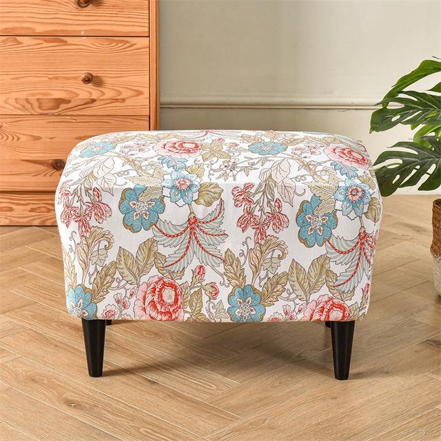 

Жаккардовый чехол на подставку для ног, прямоугольная эластичная подставка для ног, чехлы на стулья, гибкая защита мебели, мягкие чехлы для дивана, гостиная