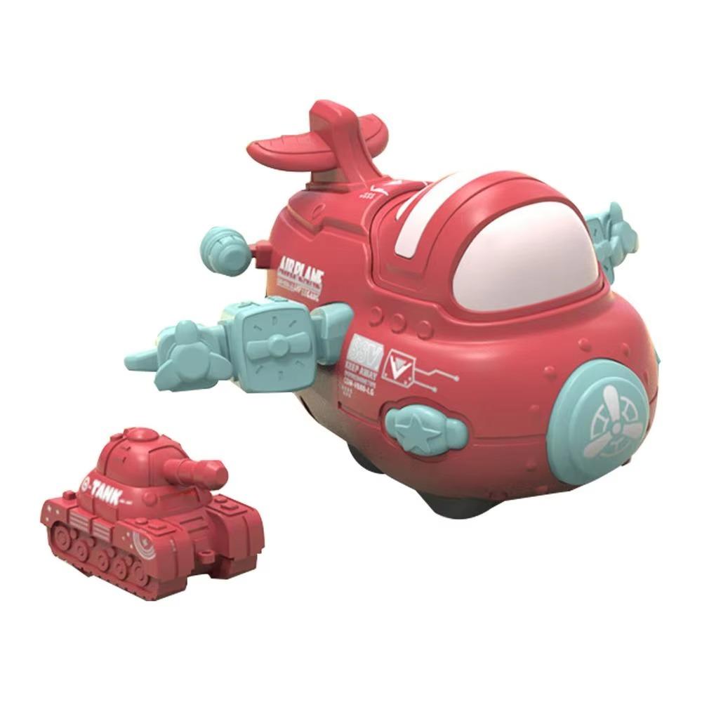 

Press and Go Plane Wing Airplane Toys 360 Rotating Collision Eject The Tank Toy Outdoor червоний