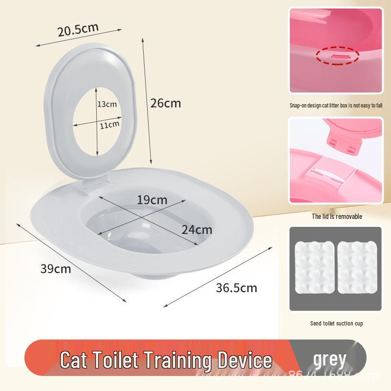 Abnehmbare Basis Katzentoilette: Einteilige Toilettenschulung mit vier Farboptionen