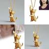 Butterfly Cat Charm Necklace Alloy Snake Chain For Daily Wear And Casual Style
