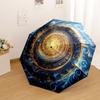 Golden Spiral Nebula A Journey Through Cosmic Whirlpools Automatic Umbrella With Folding Feature Compact 8Rib Design Compact Design Travel Essential