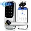 European and American Fingerprint Password Smart Lock with Tuya WiFi - No Drill Installation