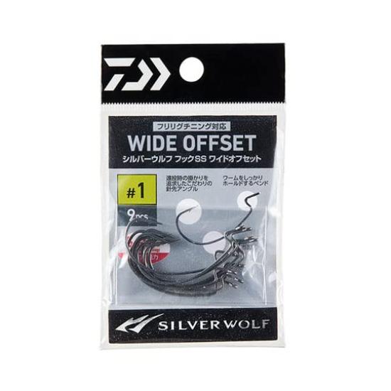 

DAIWA Silver Wolf Hook SS Wide Offset #3 9 шт.