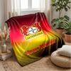 Bayer Leverkusen Football Custom Name Text Flannel Blanket Soccer Logo Personalized Fleece Throw Blanket Special Gift For Sofa Bedroom Home