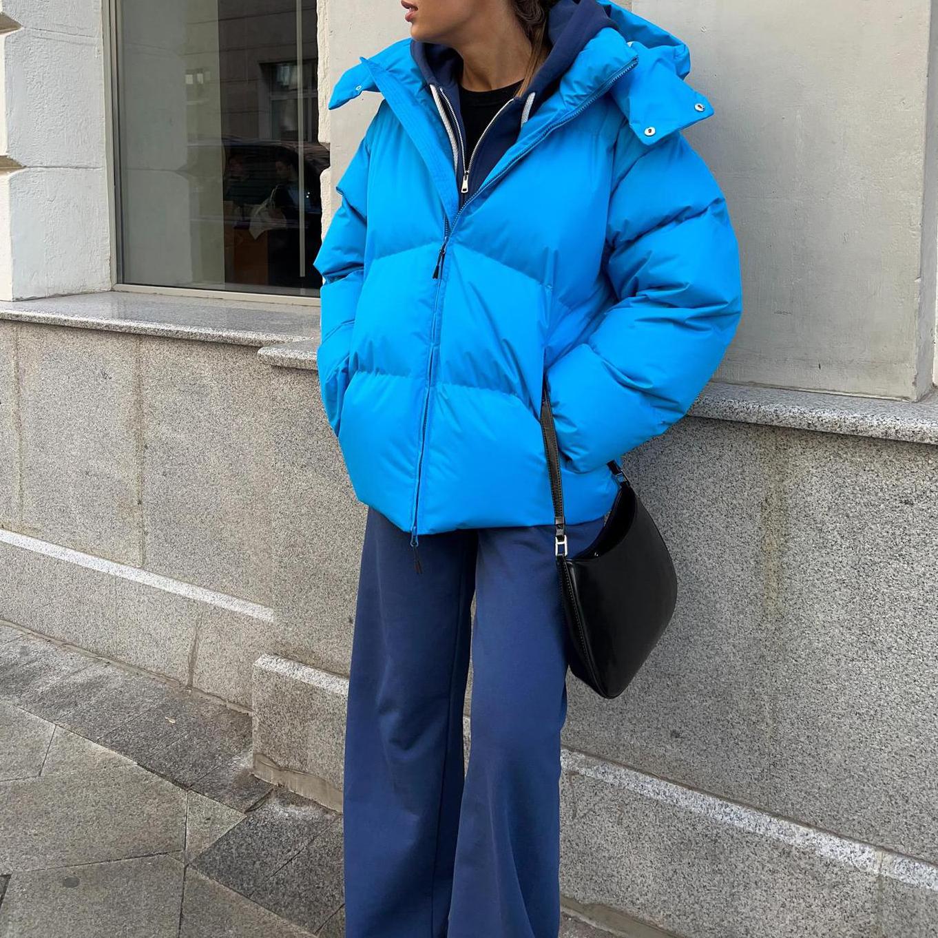 Хлопковая куртка осень и зима мода хлопковая куртка одежда женская свободная хлопковая — фото 11