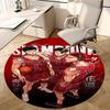 1pc Slam Dunk Anime Design Round Carpet - Perfect for Office Chair Mat
