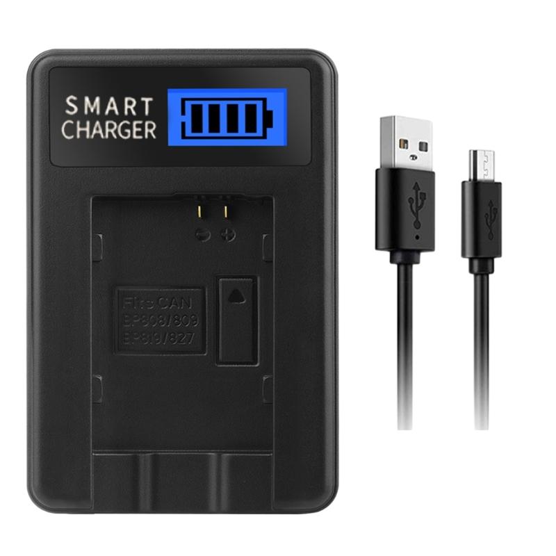 

Portable LCD Screen Display Camera Battery Charger for BP 808 FS100, FS200, Cameras Convenient Charging Power Supply 1