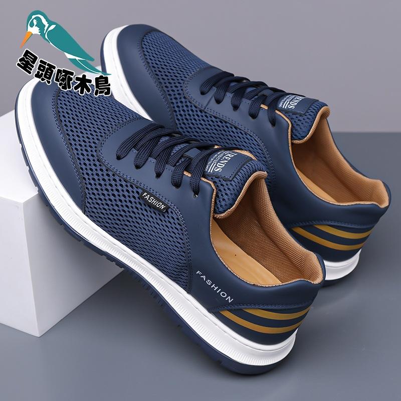 2025 Summer New Mesh Men's Shoes Breathable Sports Casual Shoes Men's Low-top Shoes