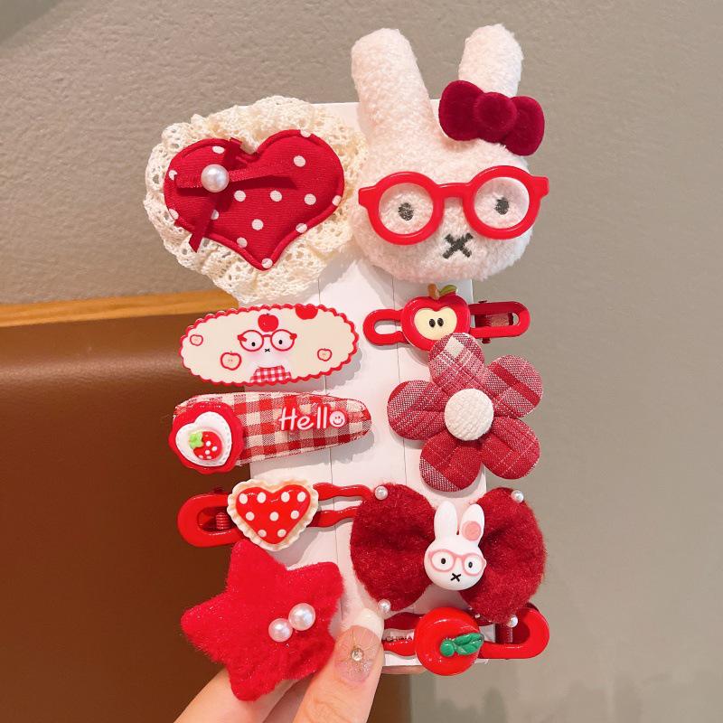 Cute Plush Butterfly Hair Clips for Girls - 2025 Style Duckbill Hairpins for Kids