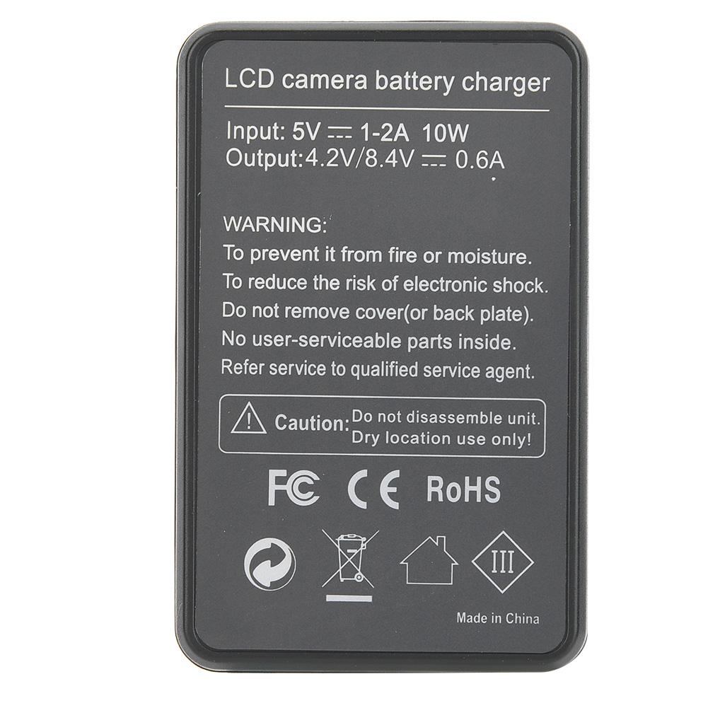 NP 45  Li 40B Camera Battery Single Charger USB Charging with LCD Screen Display Black