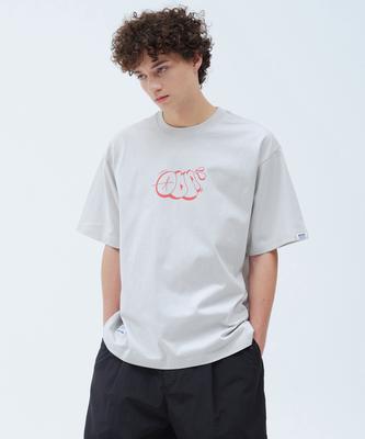 OUTDOOR PRODUCTS Graffiti Logo T-Shirts (Light Gray)