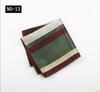 Pocket Towel Men'S Business Stripe Green Brown High-End Wedding Ceremony Handkerchief Small Square Towel