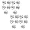ABWR-20 Pcs 304 Stainless Steel Saddle Clamp Cable Clip For 3/25 Inch 3Mm Wire Rope