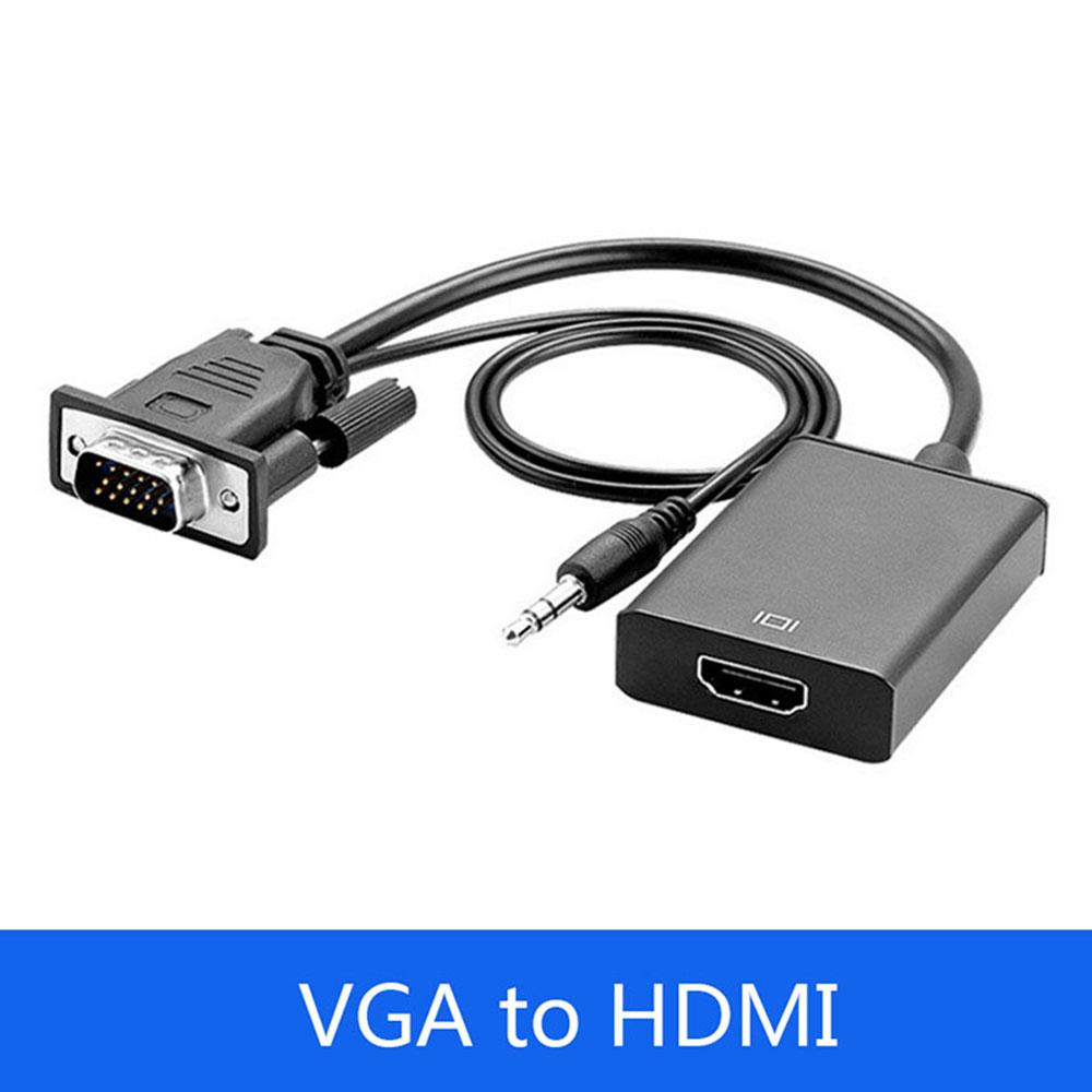 

Для ПК ноутбука к HDTV Видео Аудио HD 1080P Кабель Адаптер VGA в HDMI Конвертер