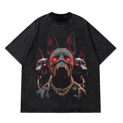 Doberman Pinscher TShirt Dog Animals Popular TShirts ShortSleeved Vintage Tshirt Summer Loose ONeck Oversize Top Tees HD