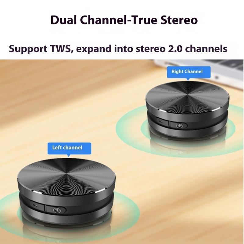 Wireless Bluetooth-compatible Speaker Metal Mini Bone Conduction Speaker Portable Stereophonic Sound Player For Home Car