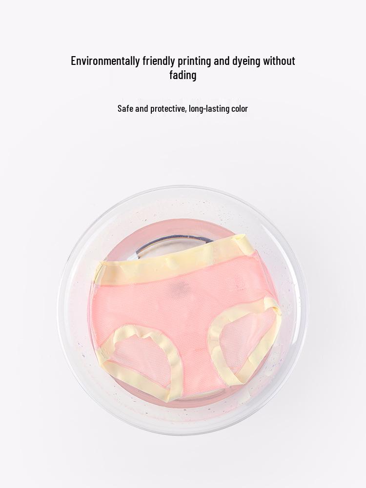 Summer Girls' Ice Silk Mesh Underwear - Soft Modal Cotton Triangle Pants for Toddlers, Breathable and Comfortable Fit.