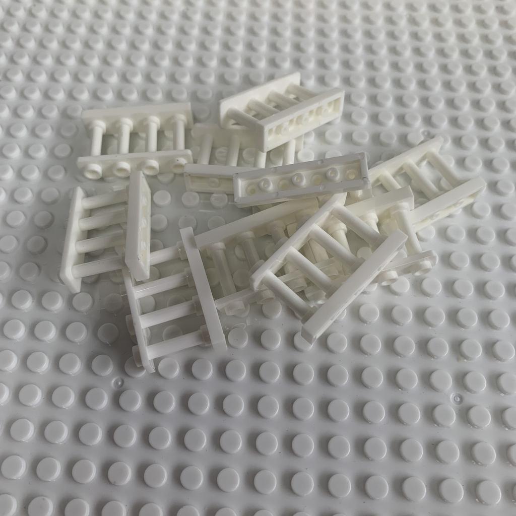 20PCS 1x4 Railing Castle Fence Building Block Accessories City Street View Figures Scenes Model Bricks Toy for Children