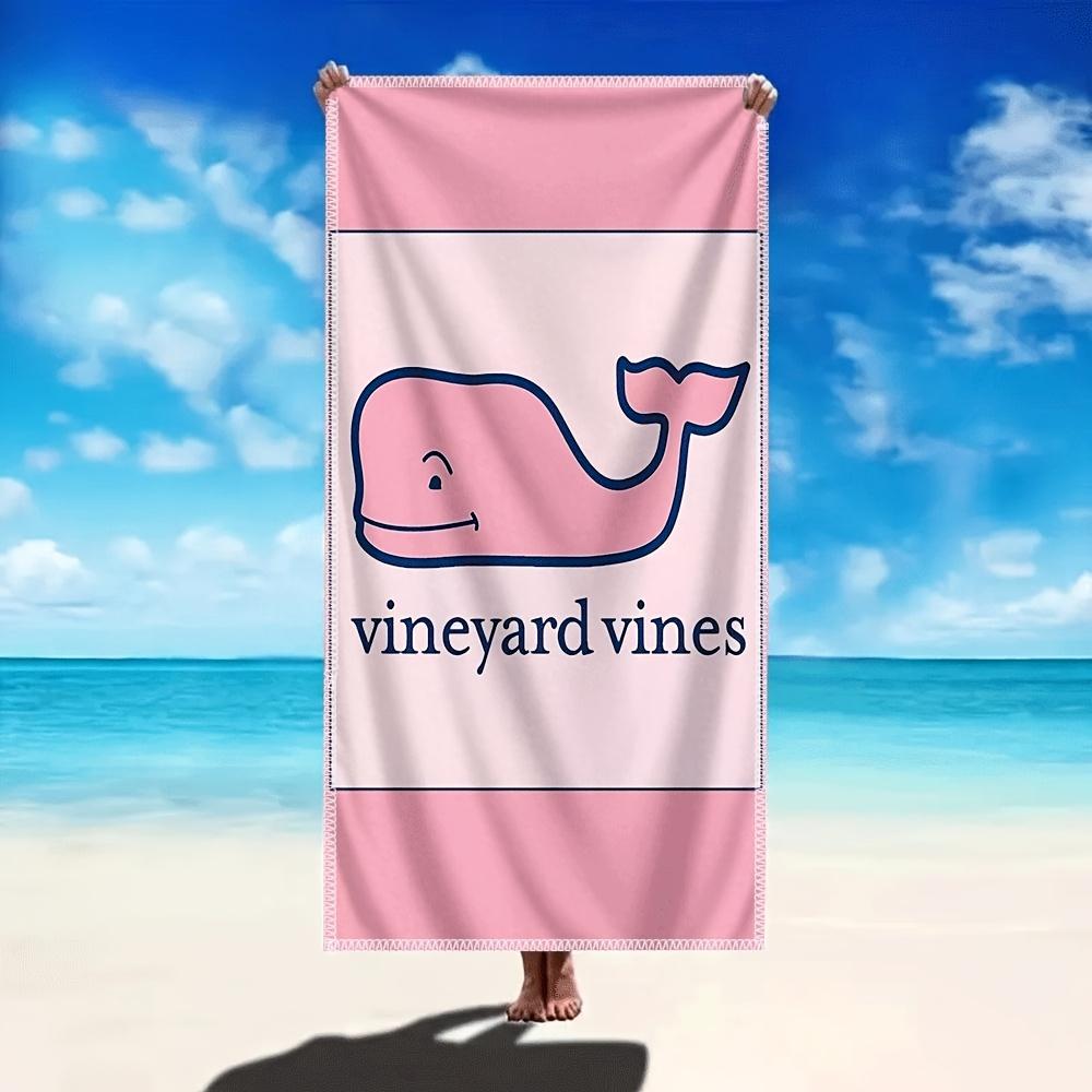 

Vineyard Vines Design Beach Towel, Super Absorbent Microfiber Tropical for Pool Camp Yoga W40*H60(CM)
