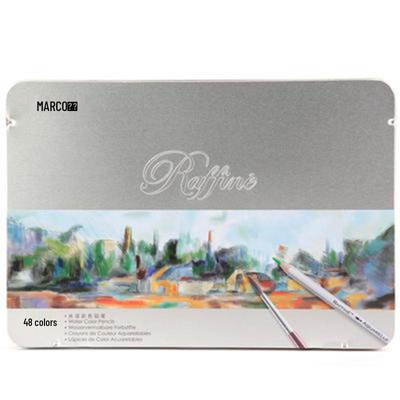 Marco 7120 Water-Soluble Colored Pencils: 48 or 72 Watercolor Options for Art and Painting.