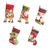 Santa/Snowman/Elk Christmas Sock Large Capacity Stocking Hanging Gifts Bag for Home Stylish Festival Season Decoration