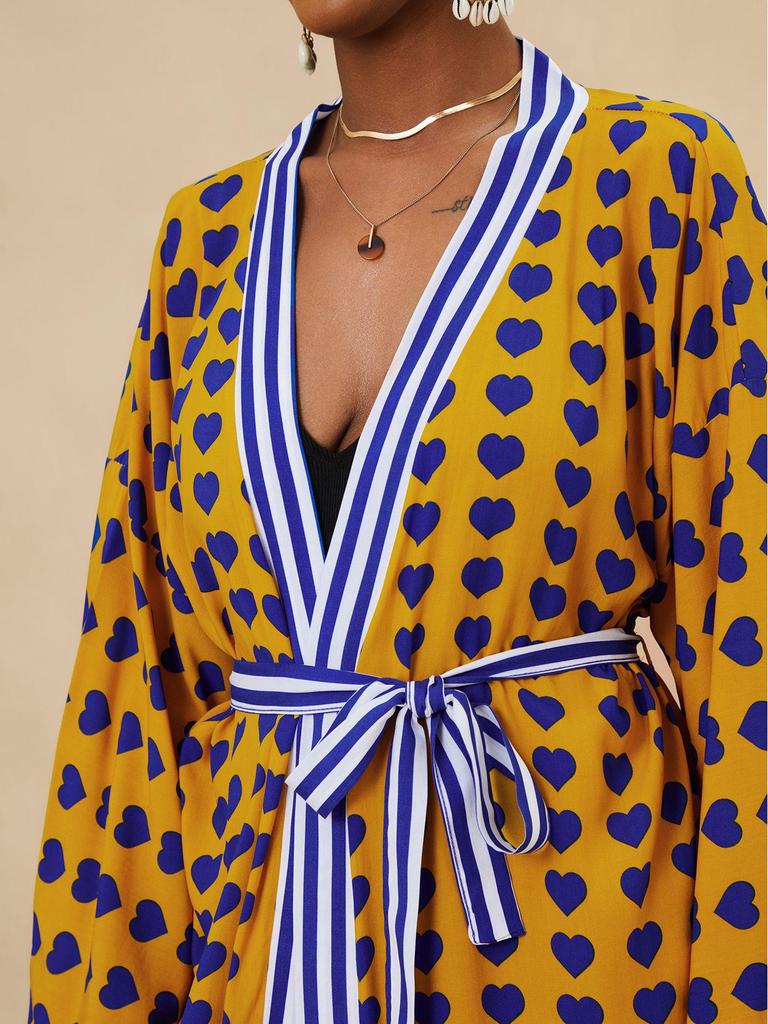 New European & American Cotton Printed Beach Cardigan: Sexy Sunscreen Jacket and Loose Holiday Swimsuit Cover-Up.