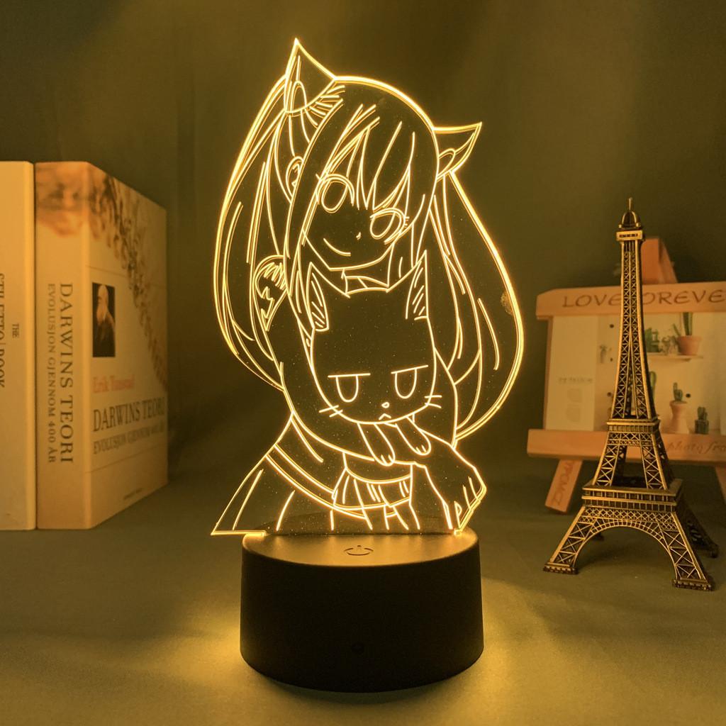 Night 3d Lights Boys Girls Fairy Tail Action Figure Fairy Lamp 16 Remote Colors