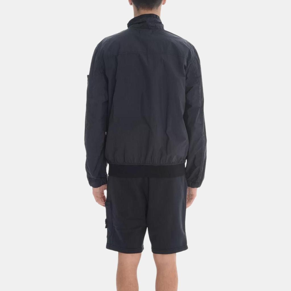 Stone Island Ss25 Resin Nylon Windproof Waterproof Zip Collar Jacket Men jackets Deep-Blue K1S1541000-37S0A23-V0020