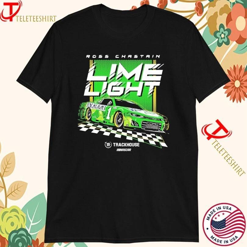 Ross Chastain #1 Busch Light Lime Trackhouse Nascar T-shirts M