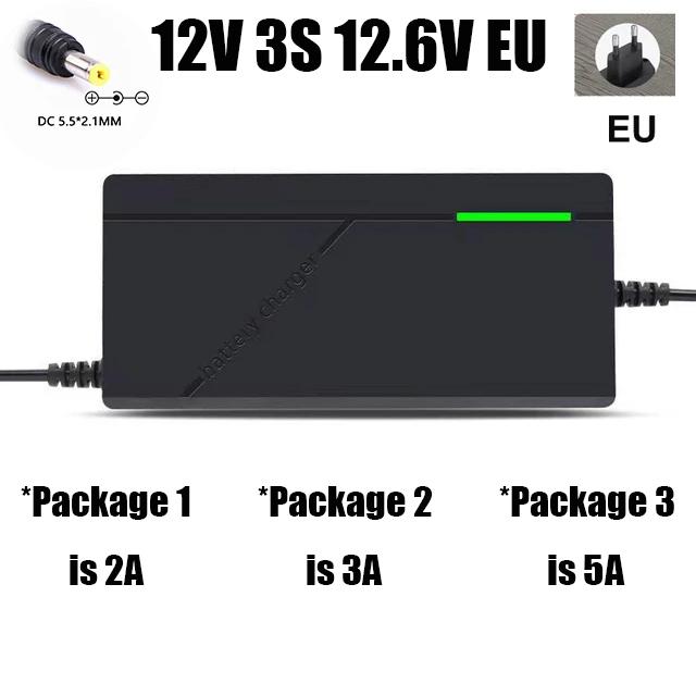 12V 24V 36V 48V 60V 72V Charger Lithium Li-ion Battery Pack 12.6V 29.4V 42V 54.6V 67.2V 84V  Smart Fast Charging Plug Charger