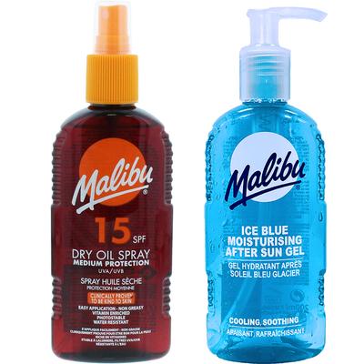 Malibu Bräunungsöl LSF15 200ml + After Sun Gel 200ml