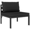 VidaXL Garden Furniture Set 8 Pcs with Cushions Aluminium Anthracite