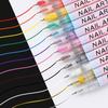 DIY 12 Colors Nail Art Graffiti Pen Set 0.7mm Quick Dry Painting Marker Pen Waterproof Nail Polish Pens