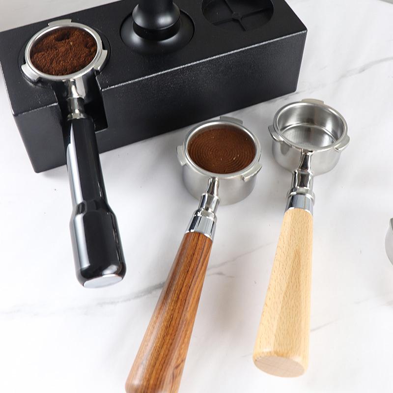 51mm bezedný portafiltr pro kávu s dřevěnou rukojetí pro DeLonghi Dedica EC680 EC685 náhradní filtrační košík příslušenství pro baristy