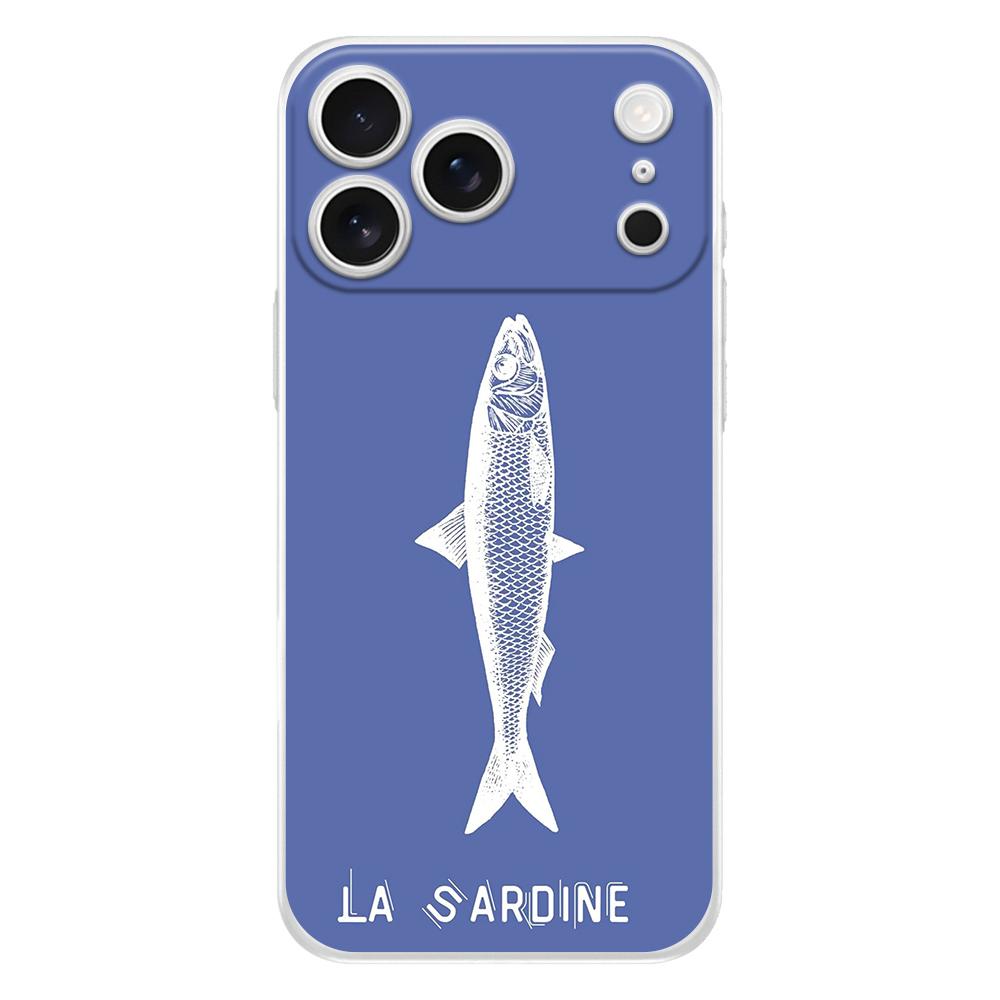 Soft Phone Case For iPhone 17 Air 16E 16 11 15 14 Pro MAX 12 13 7 8 Plus SE Easter Cover Protection Sardines aquatic product