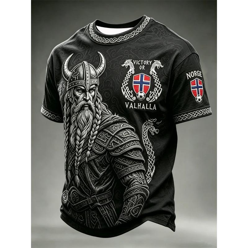 2026 Edition Norwegian Fans Football Training T-Shirt - 3D Print - Fashionable, Comfortable and Breathable - Family Clothing